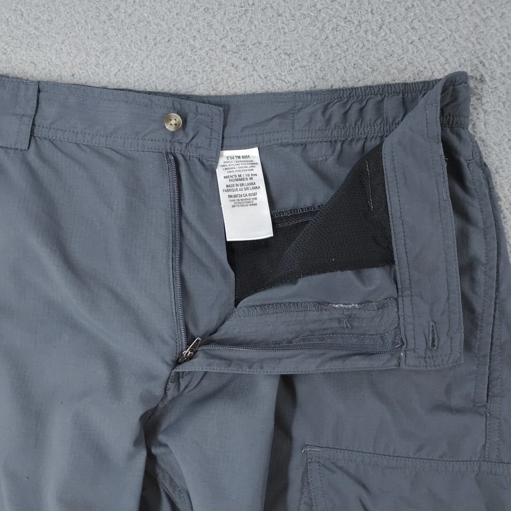 Vintage Columbia Shorts Mens M Gray GRT Omni Dry Cargo Pockets Packable Trekking